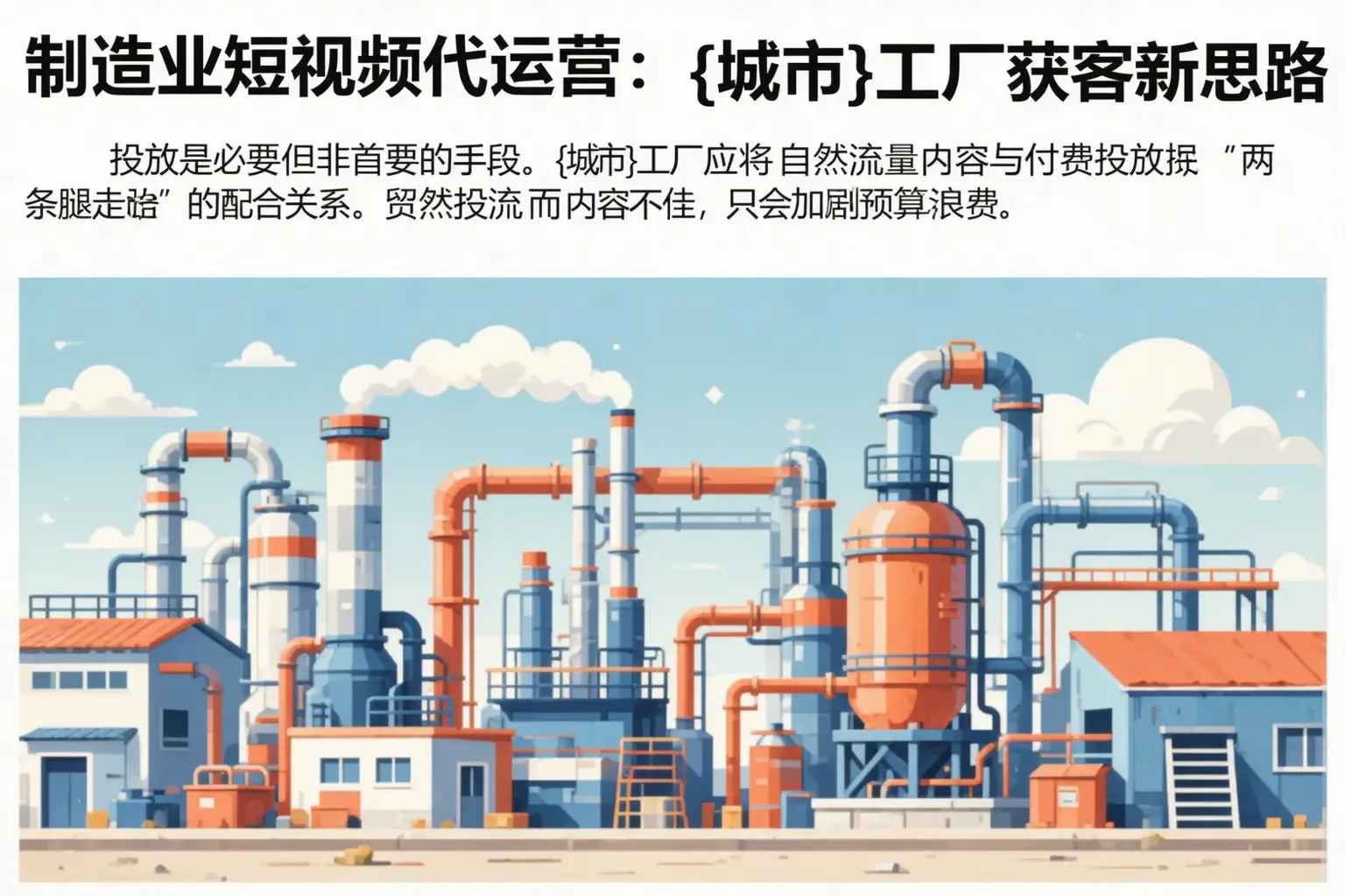制造业短视频代运营:可克达拉工厂获客新思路