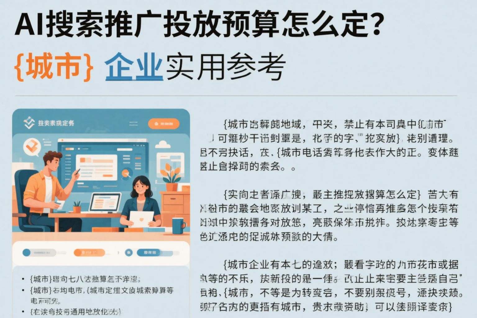 AI搜索推广投放预算怎么定？可克达拉企业实用参考