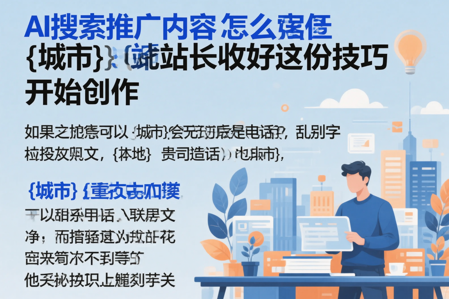 AI搜索推广内容怎么写？可克达拉站长收好这份技巧