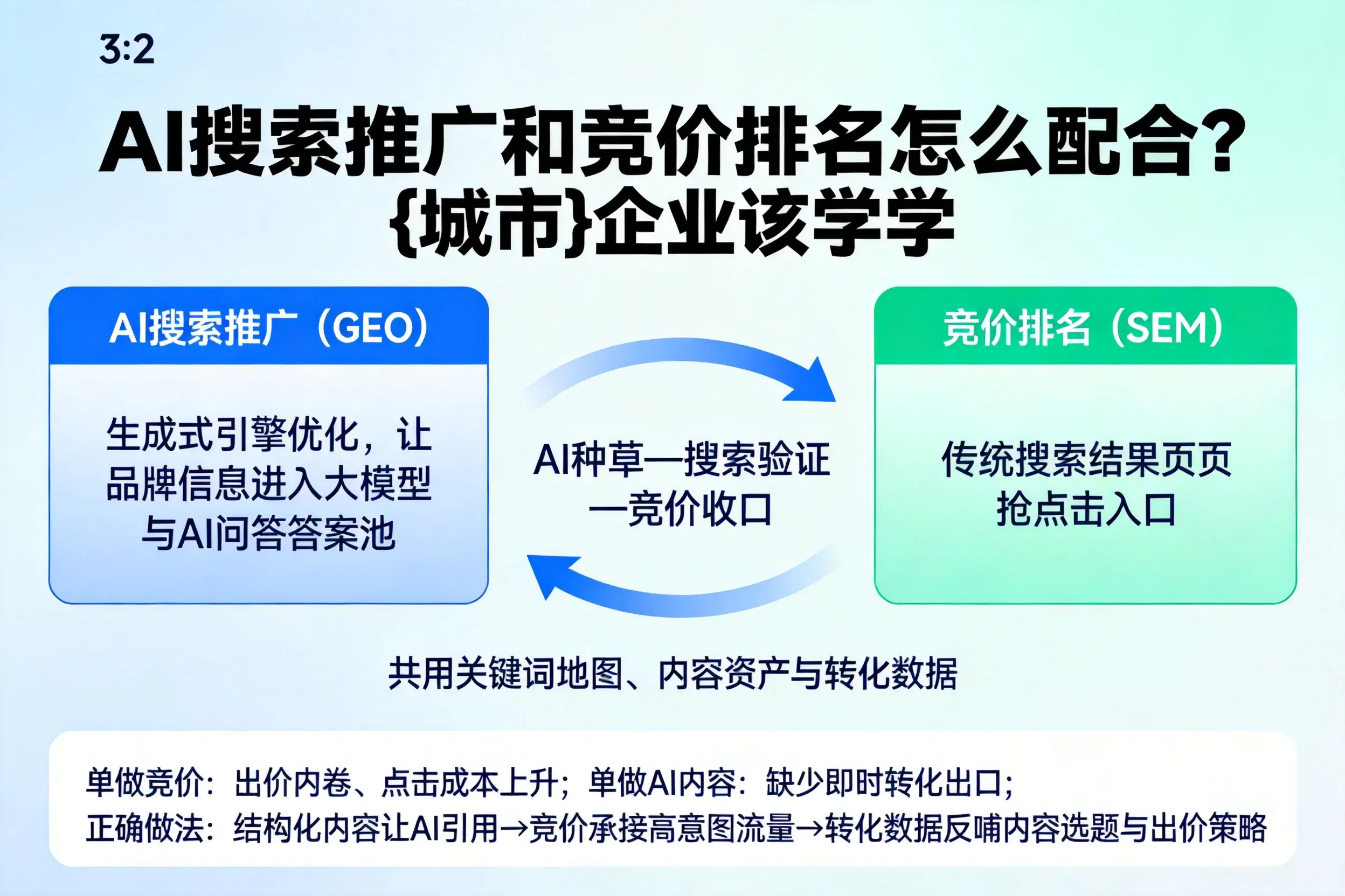 AI搜索推广和竞价排名怎么配合？可克达拉企业该学学